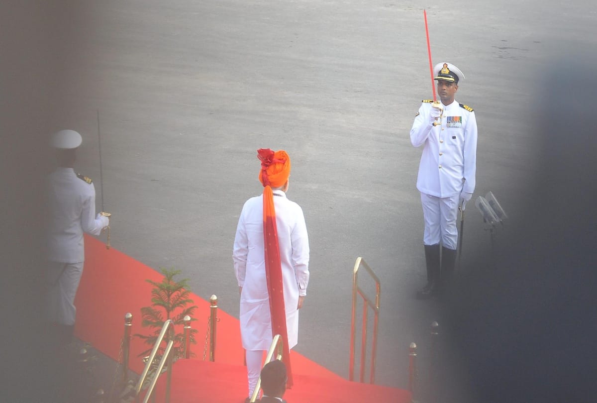see unseen photos of independence day 2018 pm modi at red fort