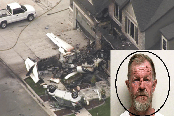 Man crashes plane into his own house to take revenge from wife in us