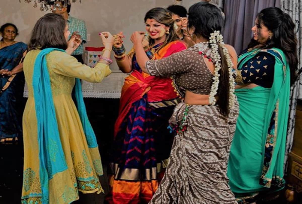 Rambha dancing at her baby shower see pictures
