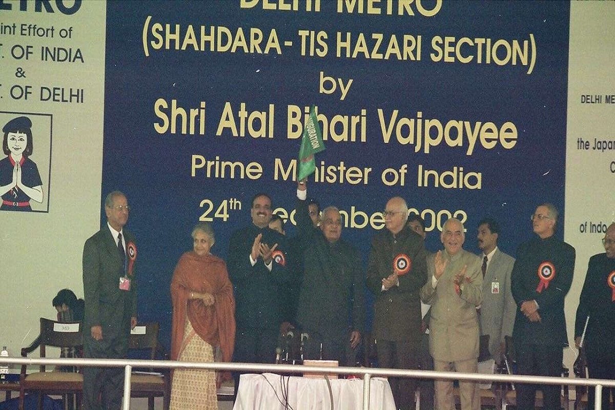 Atal Bihari Vajpayee gave the gift of Delhi Metro to national capital and the country
