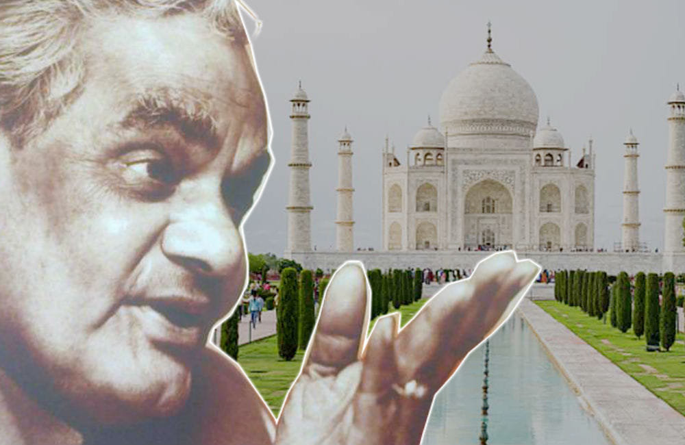 first peom of atal bihari vajpayee on Taj Mahal