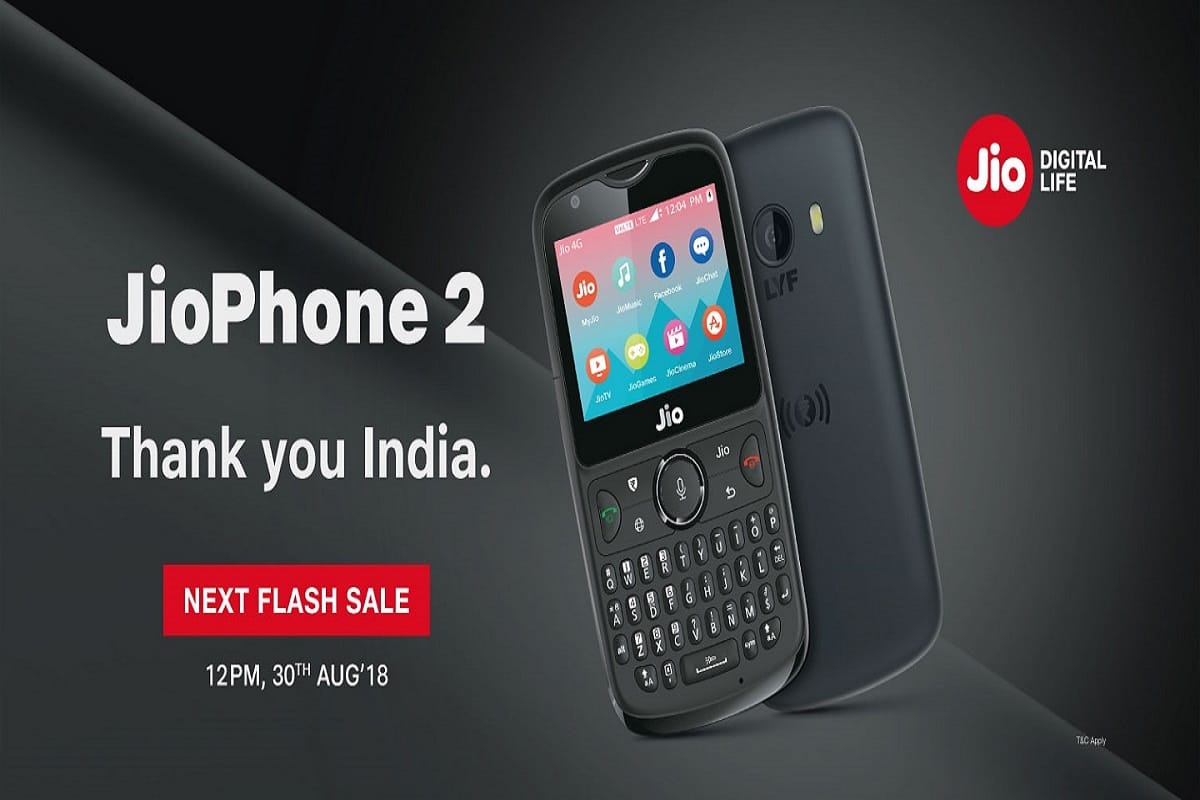 Jio Phone 2 Next Flash Sale On August 30, know features