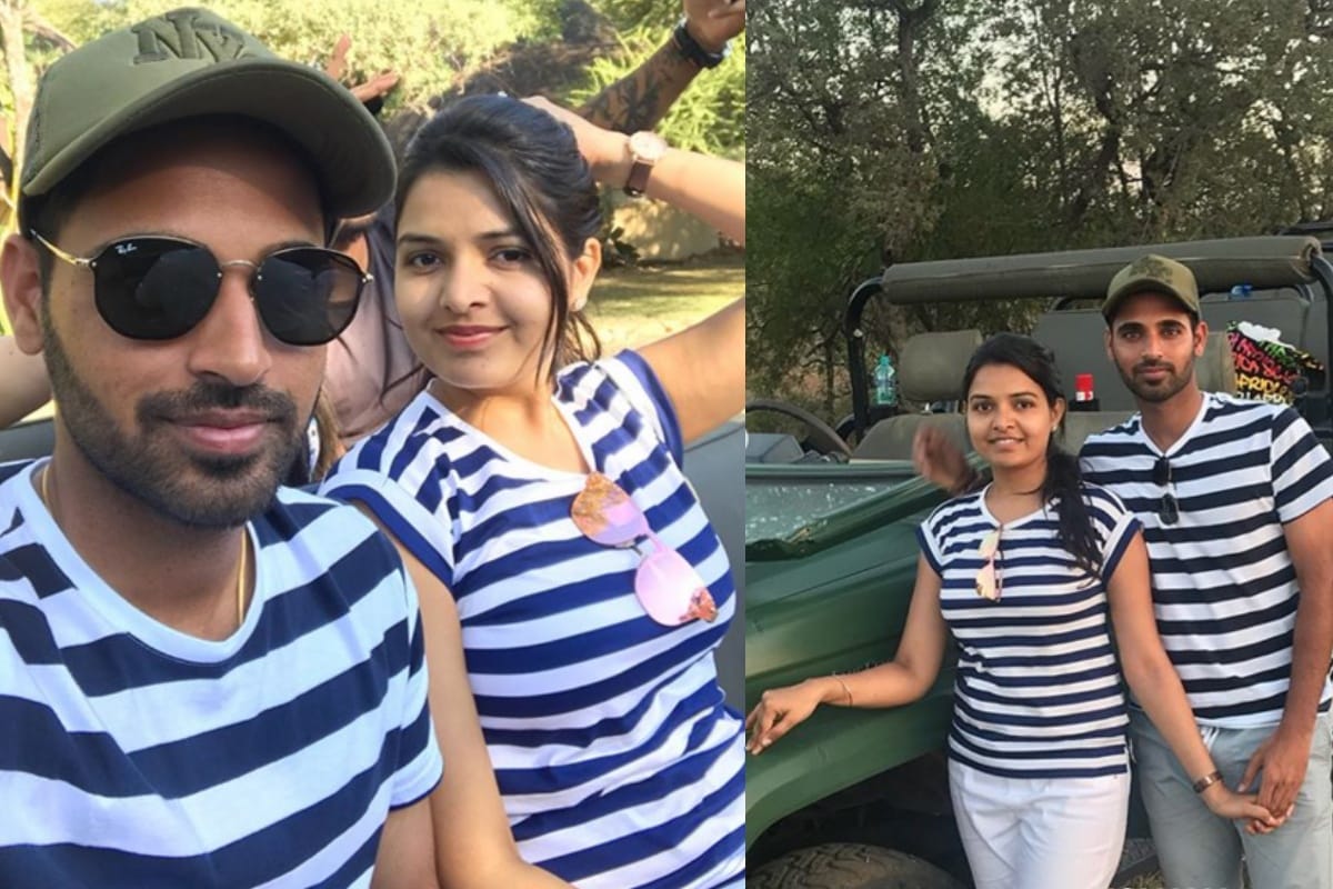 Bhuvneshwer kumar wish his wife in such a way Nupur will be blushed to know,see this couple in pics
