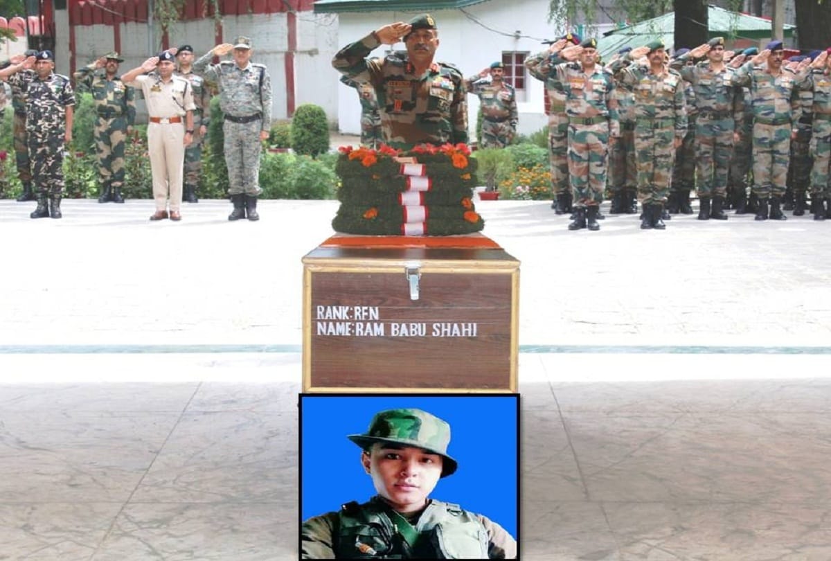 rifleman ram babu martyr in kupwara jammu kashmir in an encounter against militants