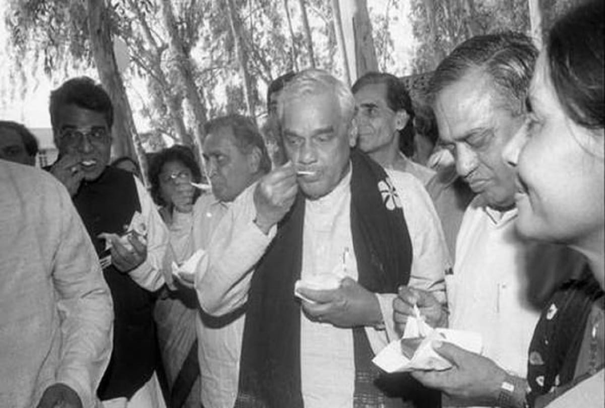 Because of Atal bihari vajpayee there was ban on laddoo jalebi in cabinet meetings