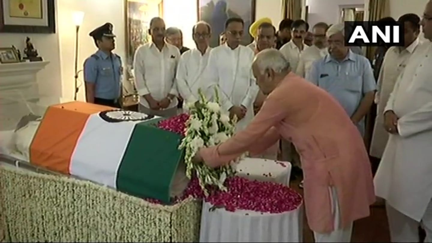 Last rides of former Indian PM Atal Bihari Vajpayee in pictures