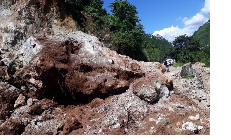 Two houses collapsed, 11 damaged, seven roads closed