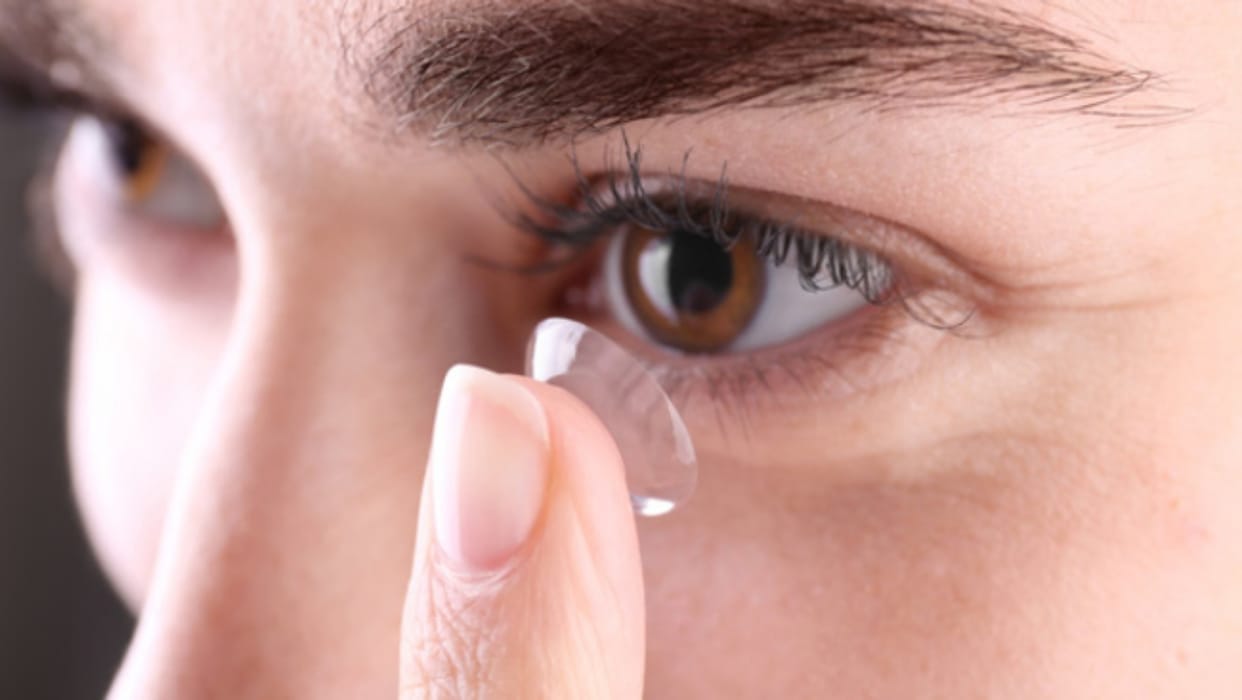 28 year old contact lens found in 42 year old woman left eye