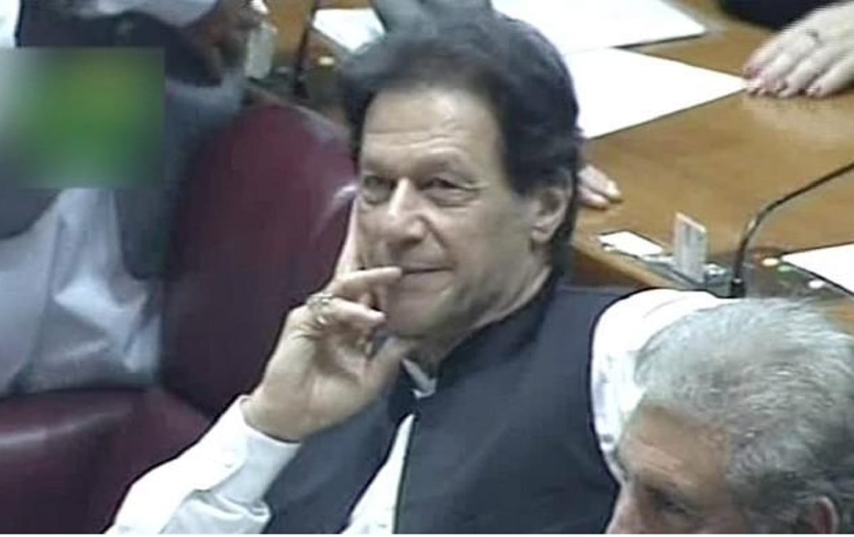 Imran Khan elected as prime minister of Pakistan in a vote at the National Assembly