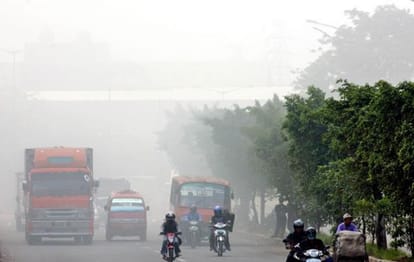 air pollution welcomes athletes in jakarta for asian games