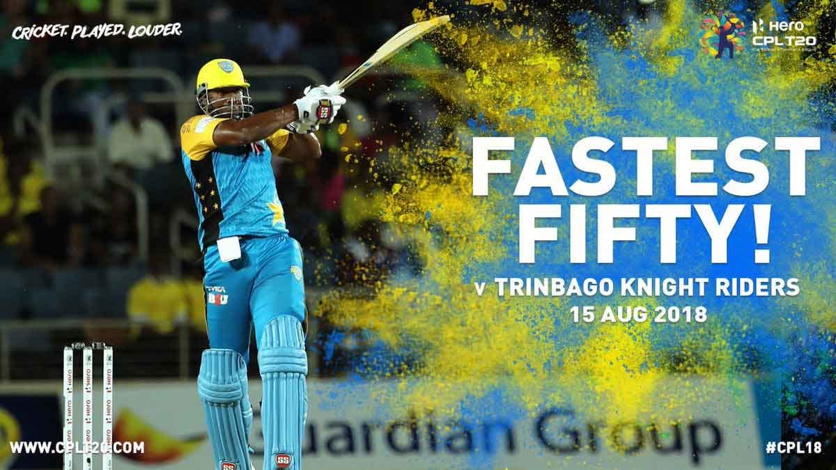 cpl 2018: darren bravo hits kieron pollard for four consecutive sixes in an over