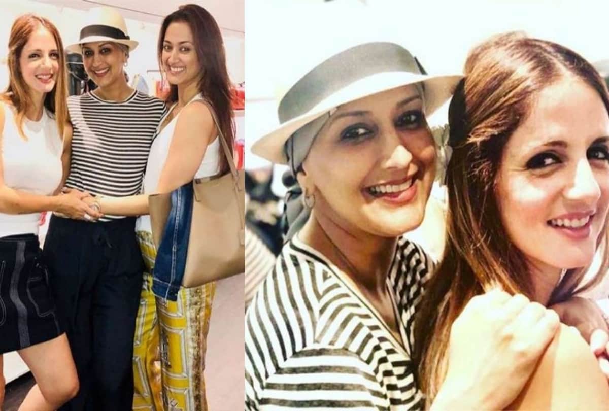 sonali bendre enjoying the day with reading book