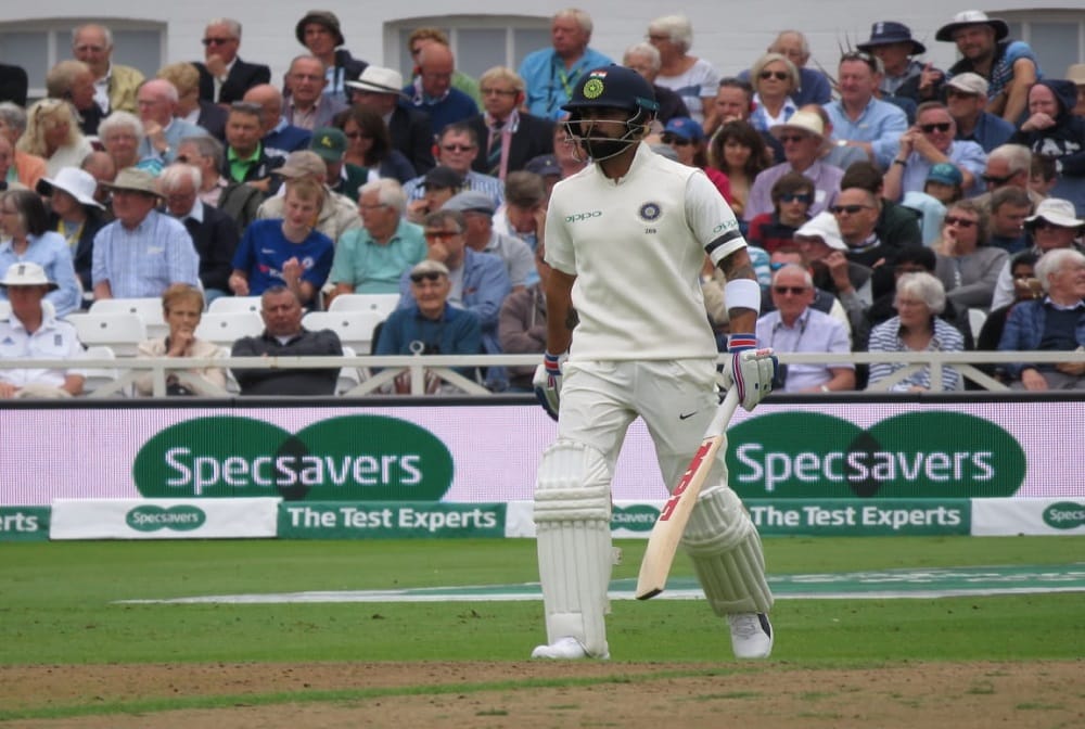 Virat Kohli slams 24th test century against West Indies and equals greg chappell, richards records