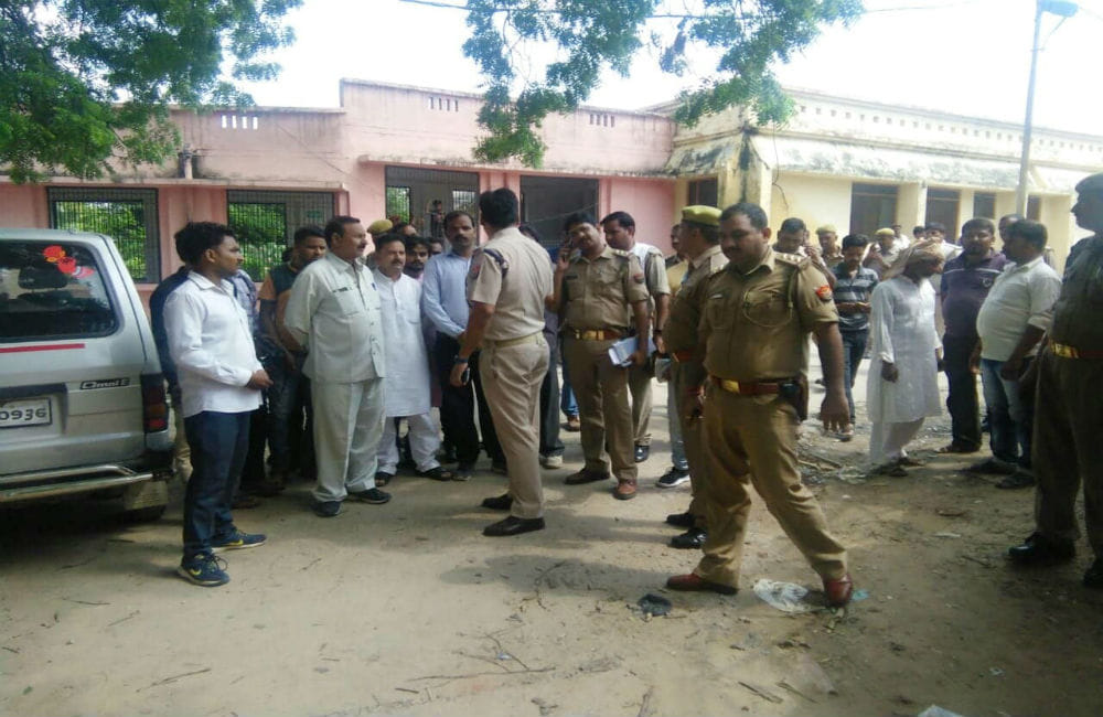 elderly woman dies as collision of Up dial 100