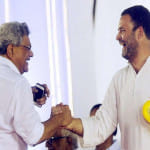 राहुल गांधी, सीताराम येचुरी (फाइल फोटो)