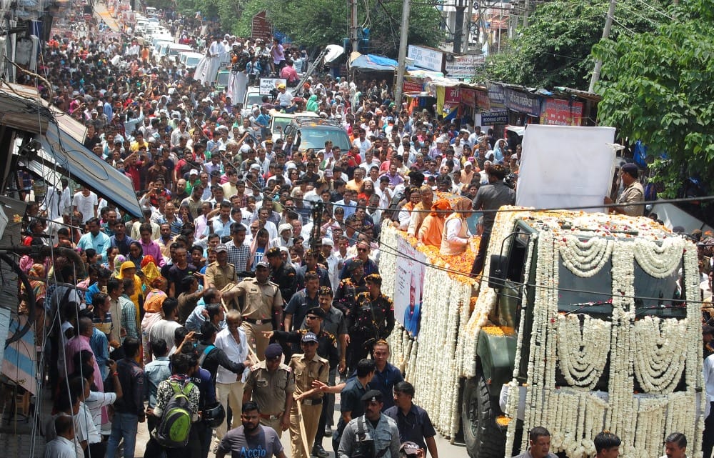 atal bihari vajpayee asthi kalash yatra in haridwar