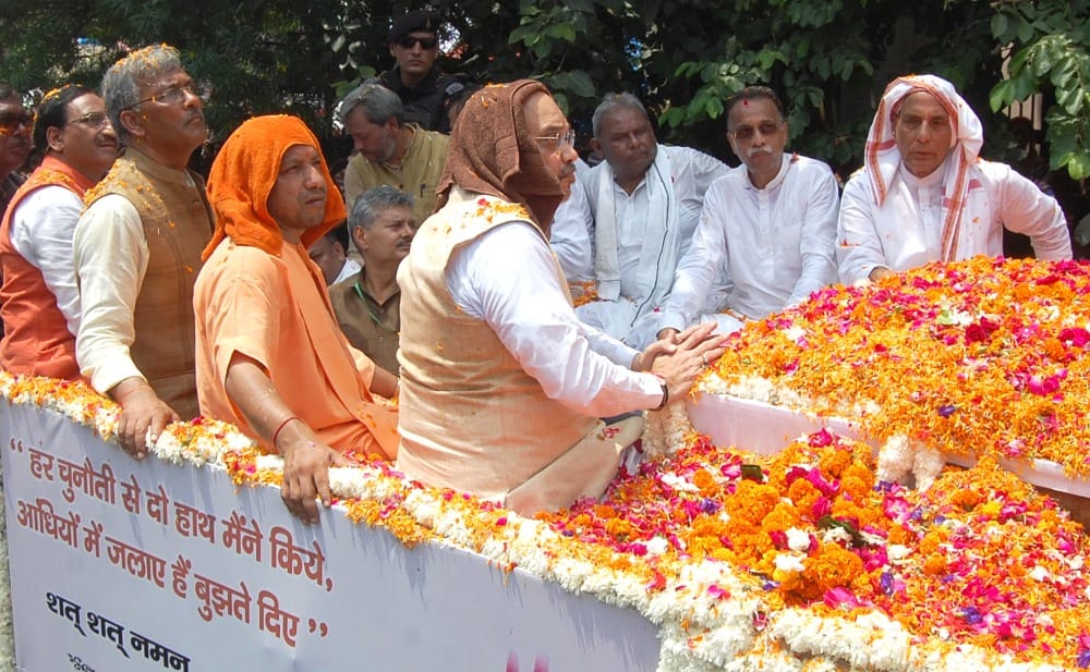atal bihari vajpayee asthi kalash yatra in haridwar
