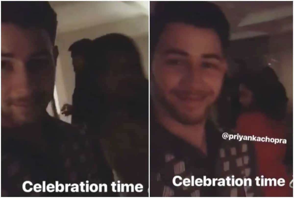 Priyanka Chopra and Nick Jonas engagement party dance video