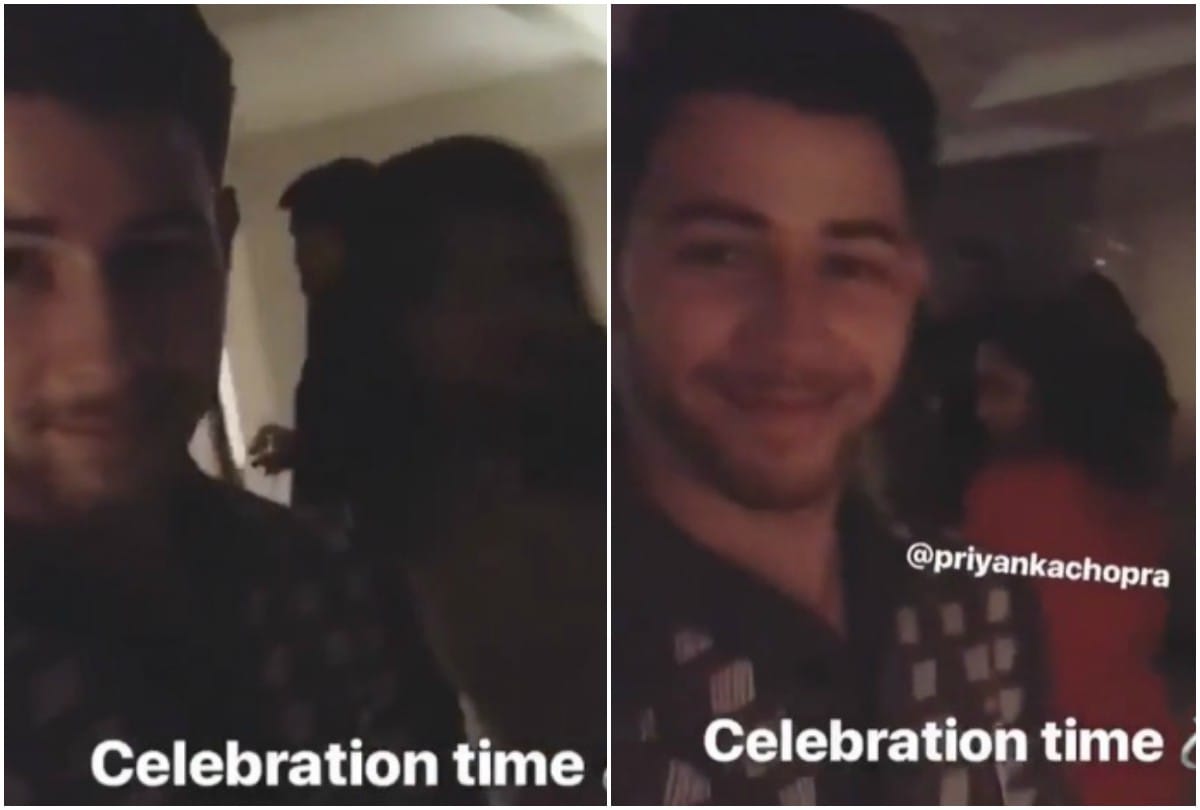 Priyanka Chopra and Nick Jonas engagement party dance video