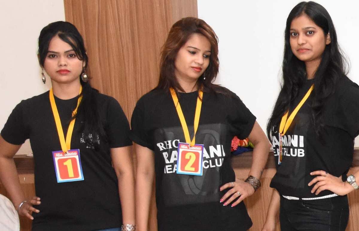Miss and mrs banaras participants on ramp saw photos