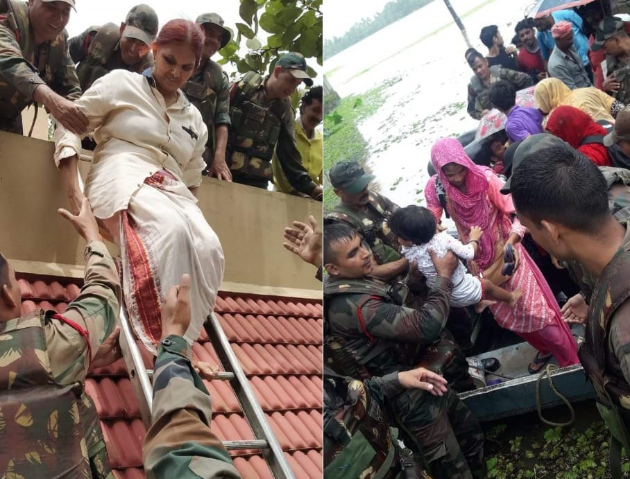 kerala flood garhwal rifle jawan become life saver
