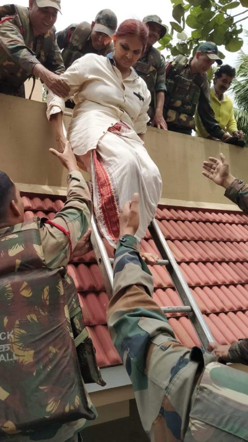 kerala flood garhwal rifle jawan become life saver