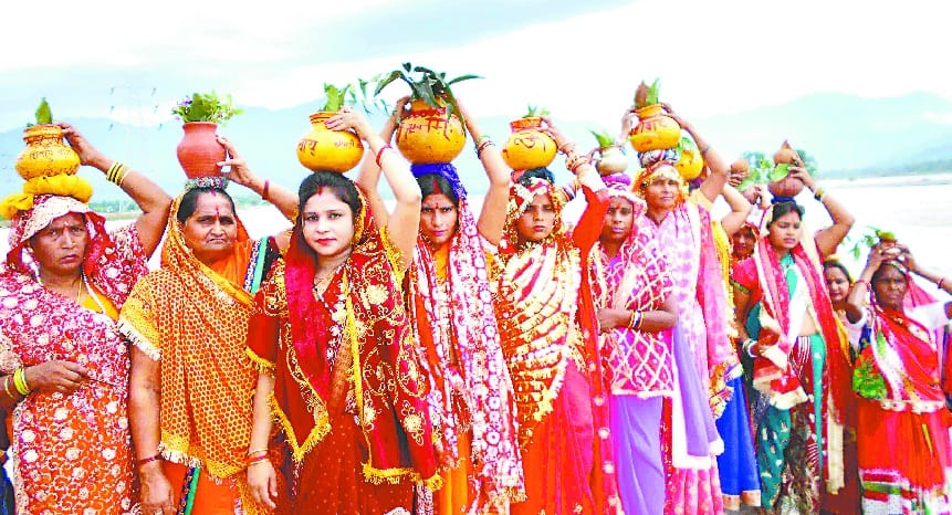 holy water sprinkled at shivalaya