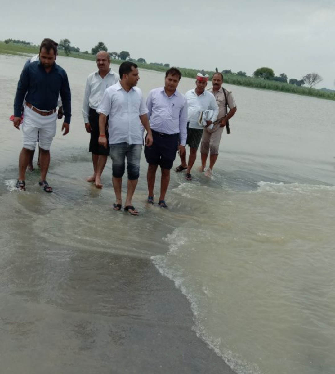 Devara's roads become submerged