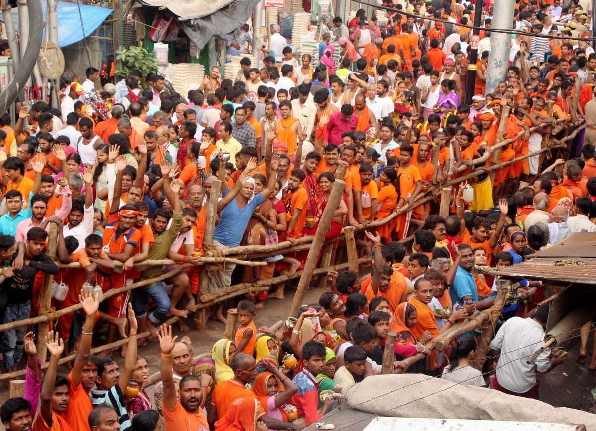 Sawan last monday bol bum sound every where in varanasi