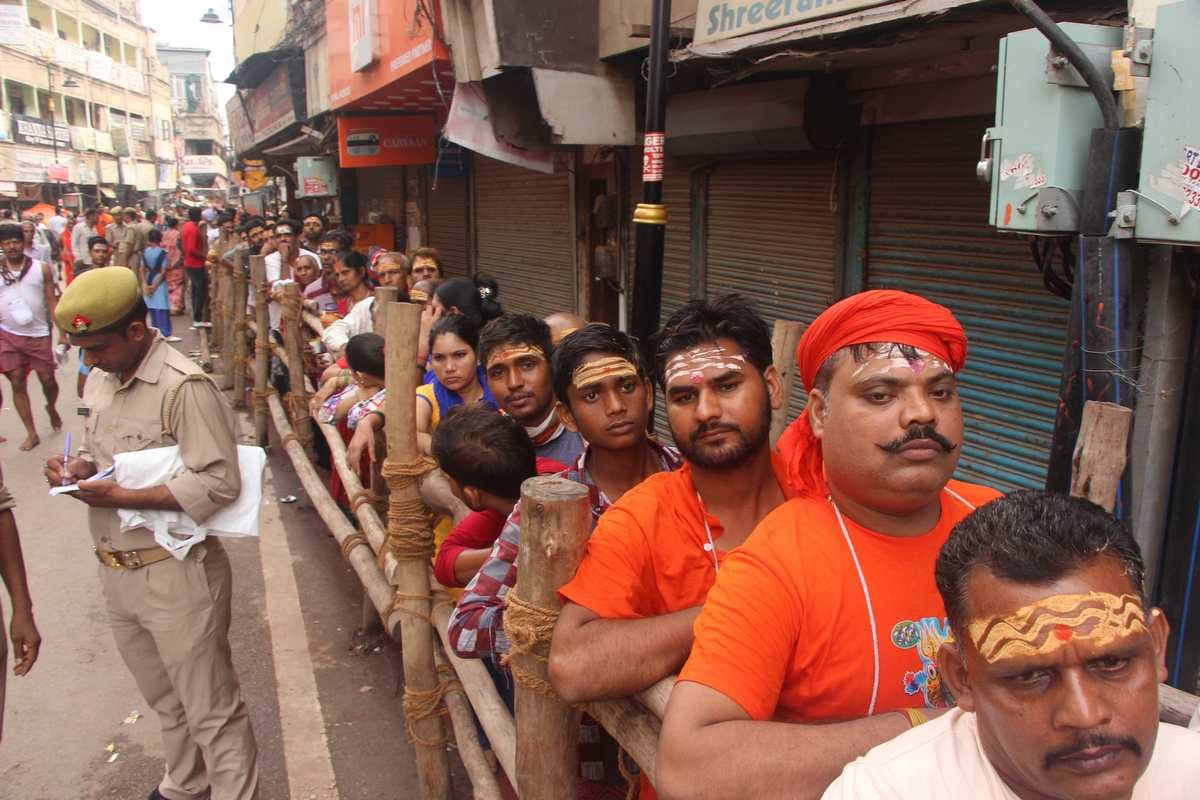 Sawan last monday bol bum sound every where in varanasi