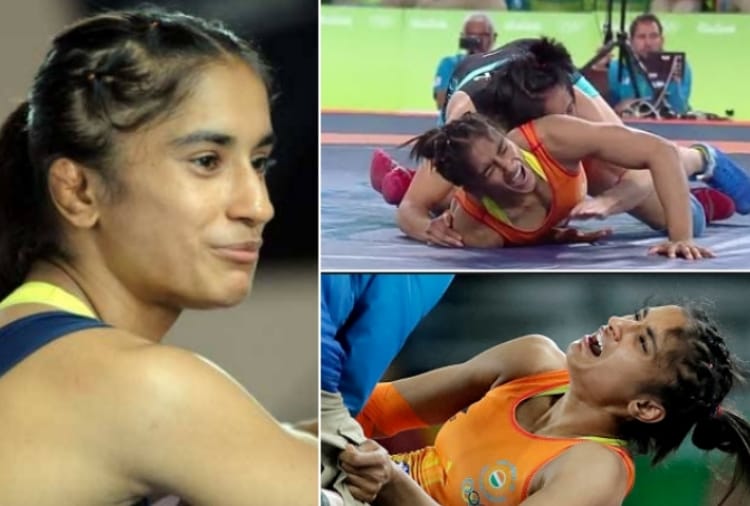 Vinesh won gold medal by defeating Chinese wrestler Suniyan in the first round