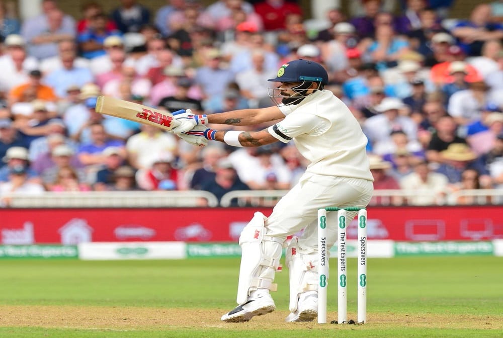 Virat Kohli slams 24th test century against West Indies and equals greg chappell, richards records