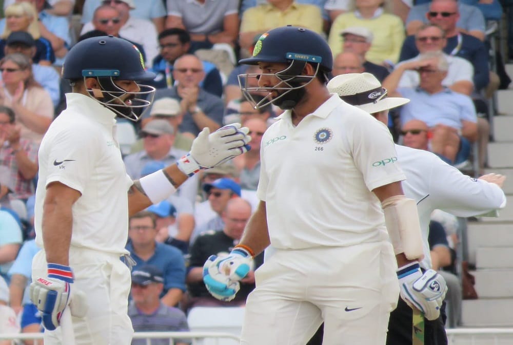 Pat cummins says Need to bat like cheteshwar pujara and Virat kohli in second innings