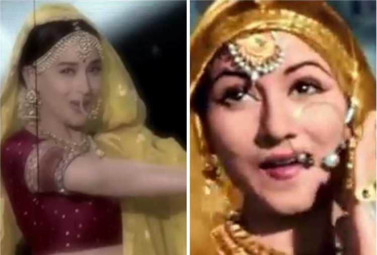 madhuri dixit dance on madhubala song at dance deewane set