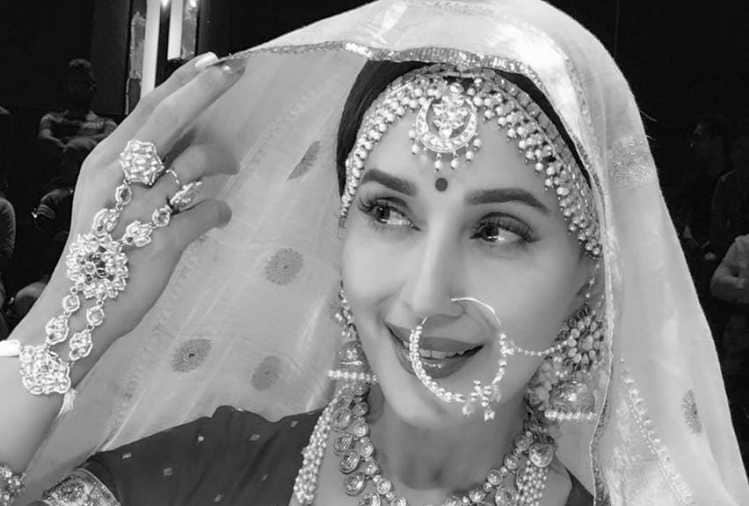 madhuri dixit dance on madhubala song at dance deewane set