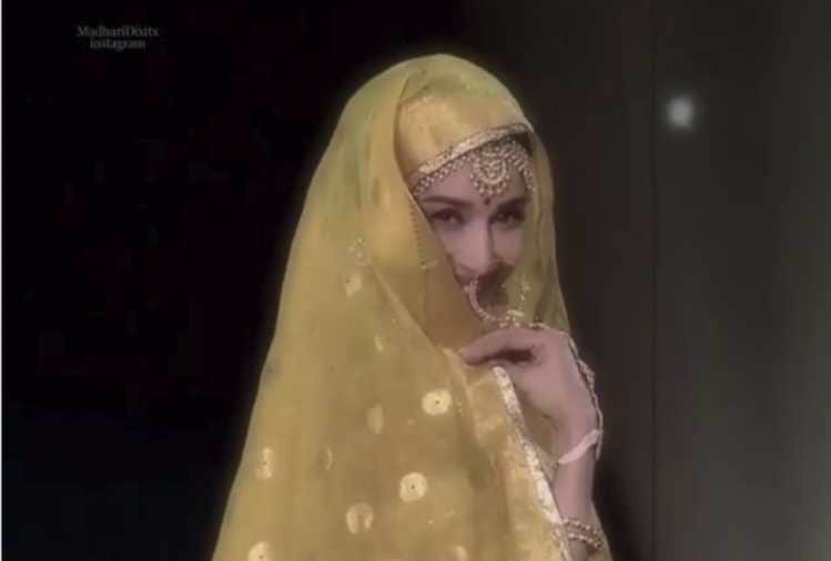 madhuri dixit dance on madhubala song at dance deewane set