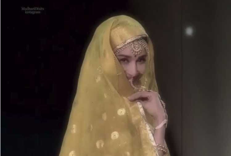madhuri dixit dance on madhubala song at dance deewane set