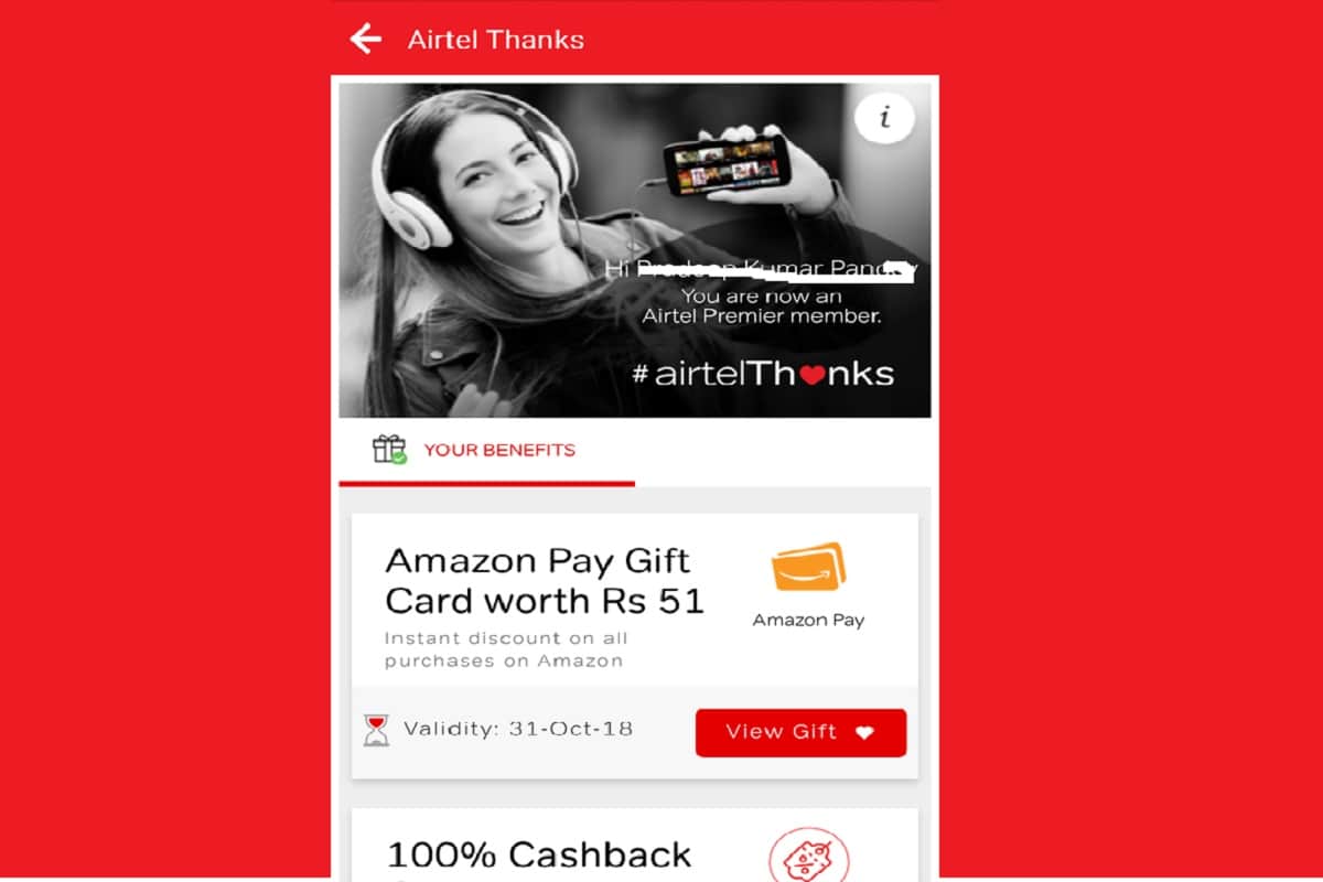 Airtel thanks offer: One million customers avail Amazon Pay Gift Card in less than 5 days
