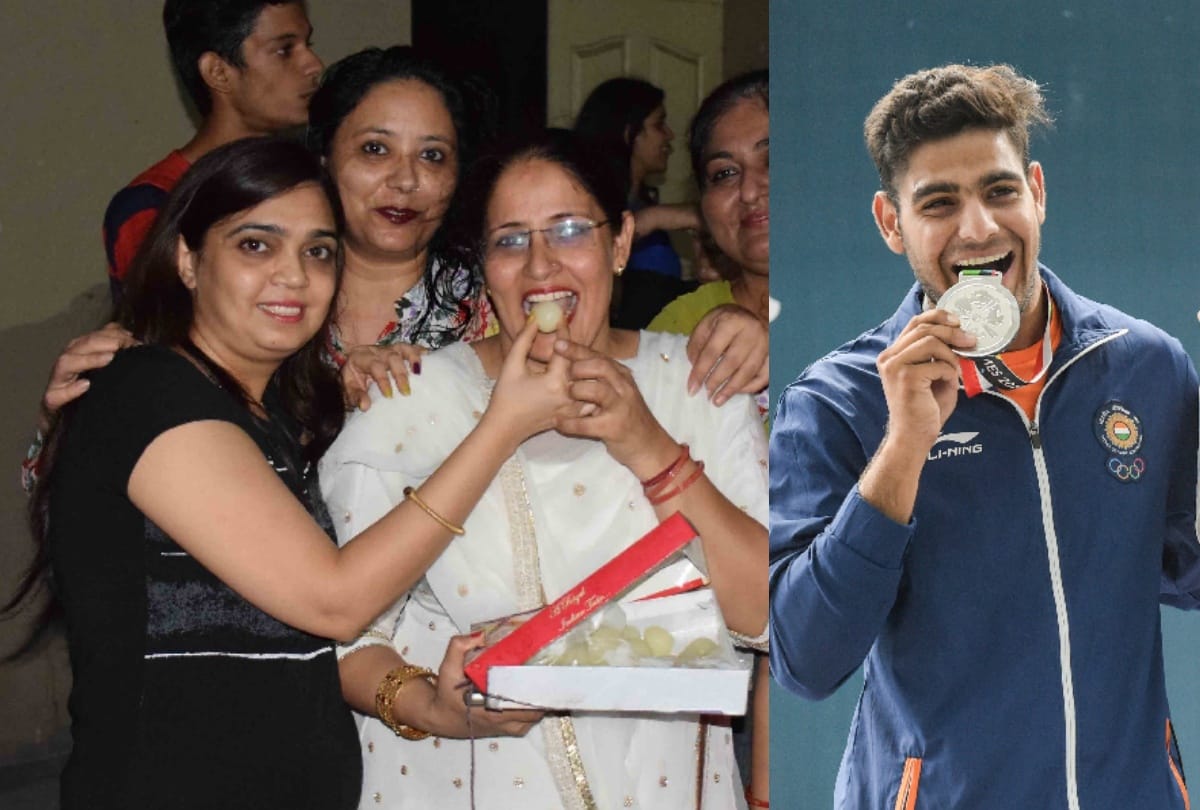 asian games 2018: lakshay wins silver in jakarta and celebration at his india home see in photos
