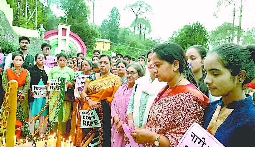 candel march carried out in nainital