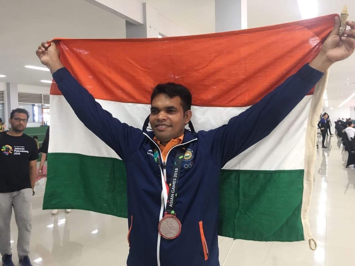 shooter deepak kumar reached dehradun after asian games 2018