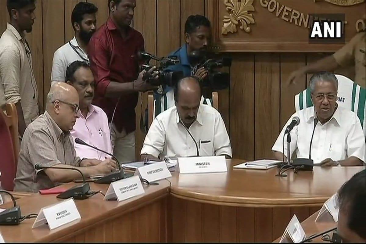 Kerala: An all party meeting being chaired by CM Pinarayi Vijayan over Kerala Floods 