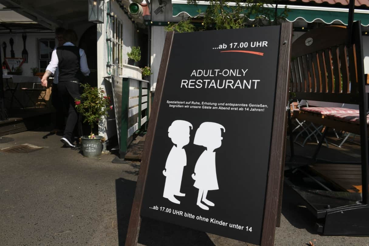 This German restaurant puts ban on children