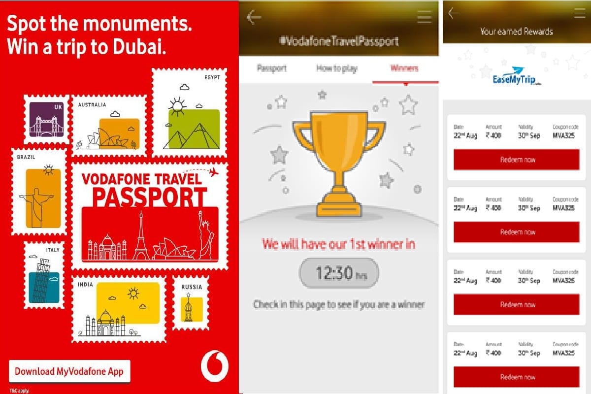 Vodafone launched gaming contest ‘The Vodafone Travel Passport', lucky winner win trip to Dubai