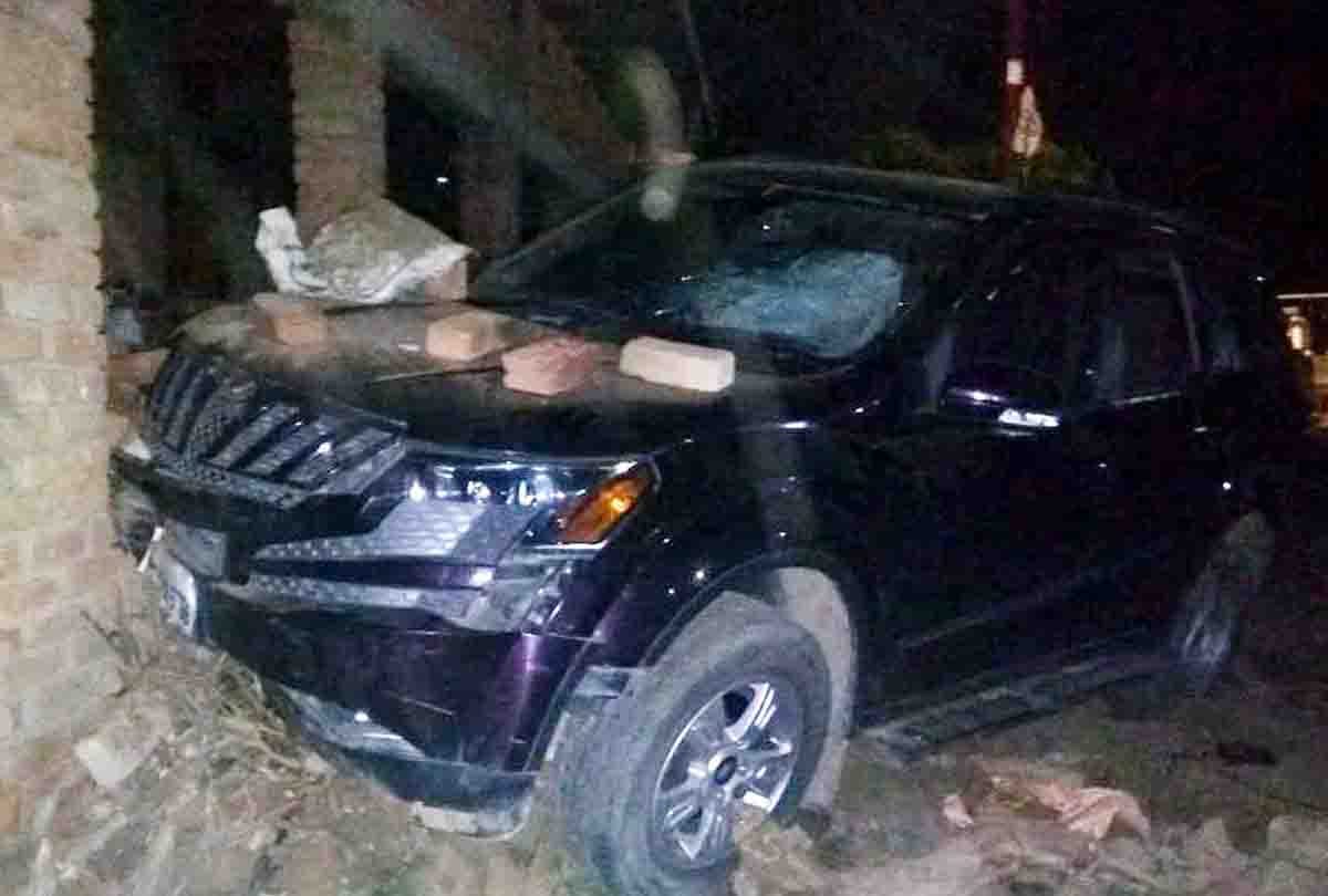 car crushed youngman when he was Sleeping