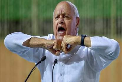 Farooq abdullah said bharat mata ki jai, Protest against Farooq Abdullah, jammu kashmir latest news