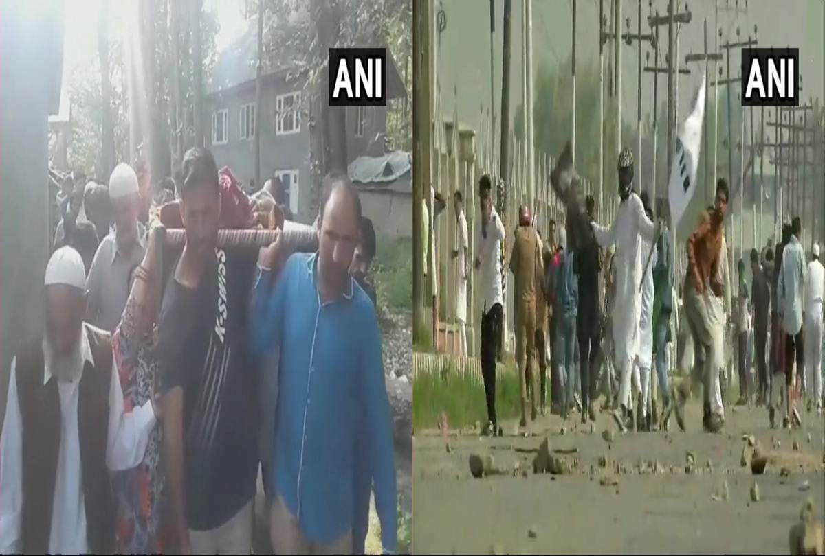 Jammu and Kashmir- Terrorists have shot dead a police personnel outside eidgah in Kulgam