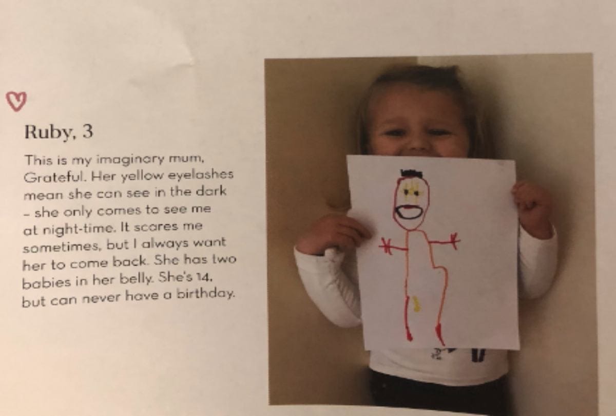 Three Year Old Girl Draws Creepy Photo Of Her Imaginary Friend