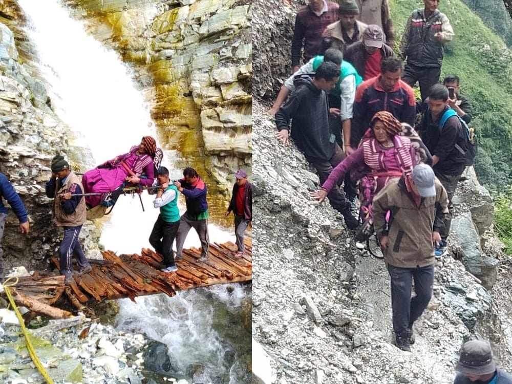 block route become dangerous for life in uttarakhand hilly area