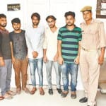 साइबर ठगी करने वाले गिरोह का भंडाफोड़, तीन युवतियों सहित आठ गिरफ्तार